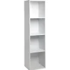 Gifi Rangement|Structure Box Cube 4 cases 35,2x30xH.137,2cm bois blanc