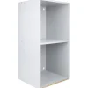 Gifi Rangement|Structure étagère 2 cases bois gris