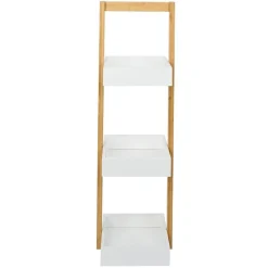 Gifi Aménagement Salle De Bain^Étagère de salle de bain à 3 niveaux bambou 22x24xH73cm