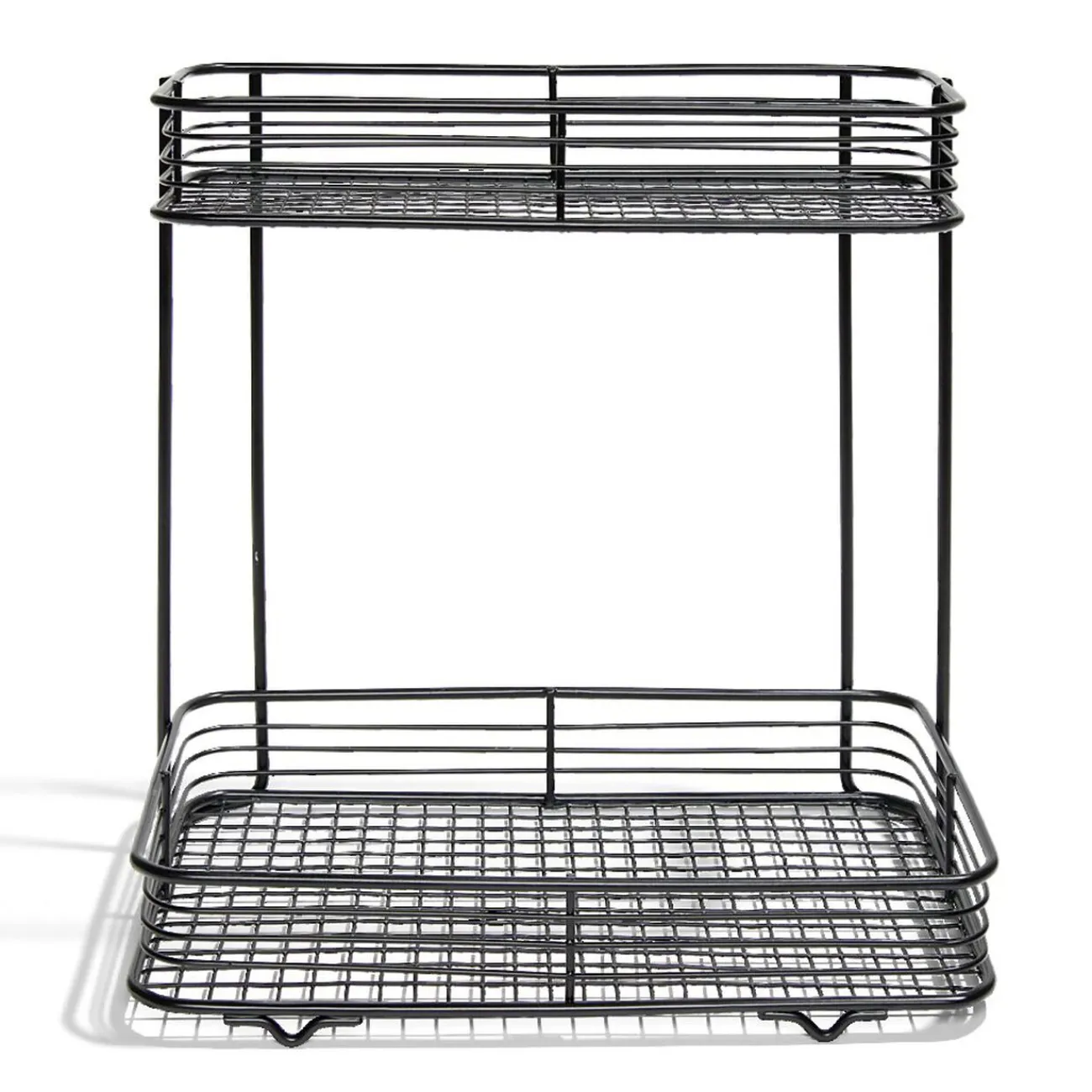Gifi Aménagement Salle De Bain^Étagère double à poser en métal 25,5x14,5xH25cm