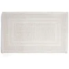 Gifi Aménagement Salle De Bain^Tapis de bain 100% coton blanc uni 70x50cm