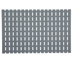 Gifi Equipement Douche^Tapis de bain fond de douche gris