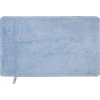 Gifi Aménagement Salle De Bain^Tapis de bain mémoire de forme bleu 75x45cm