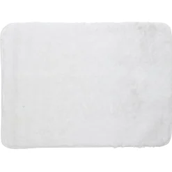 Gifi Aménagement Salle De Bain^Tapis de bain polyester blanc