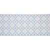 Gifi Nettoyage Et Entretien|Tapis de cuisine imprimé carreau de ciment bleu et blanc 120x50cm