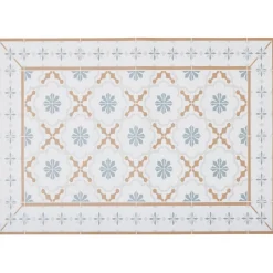 Gifi Nettoyage Et Entretien|Tapis de cuisine vinyle imprimé carreau de ciment tricolore 70x49,5cm