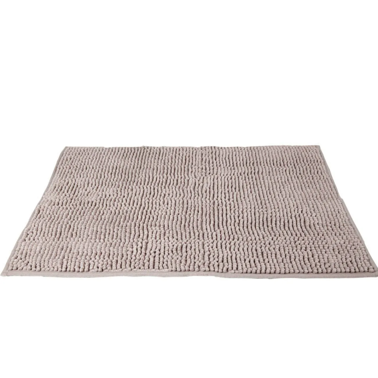Gifi Aménagement Salle De Bain^Tapis de salle de bain chenille taupe grand modèle