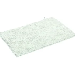 Gifi Aménagement Salle De Bain^Tapis de salle de bain chenille vert 45x65cm