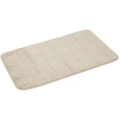 Gifi Aménagement Salle De Bain^Tapis de salle de bain taupe à mémoire de forme