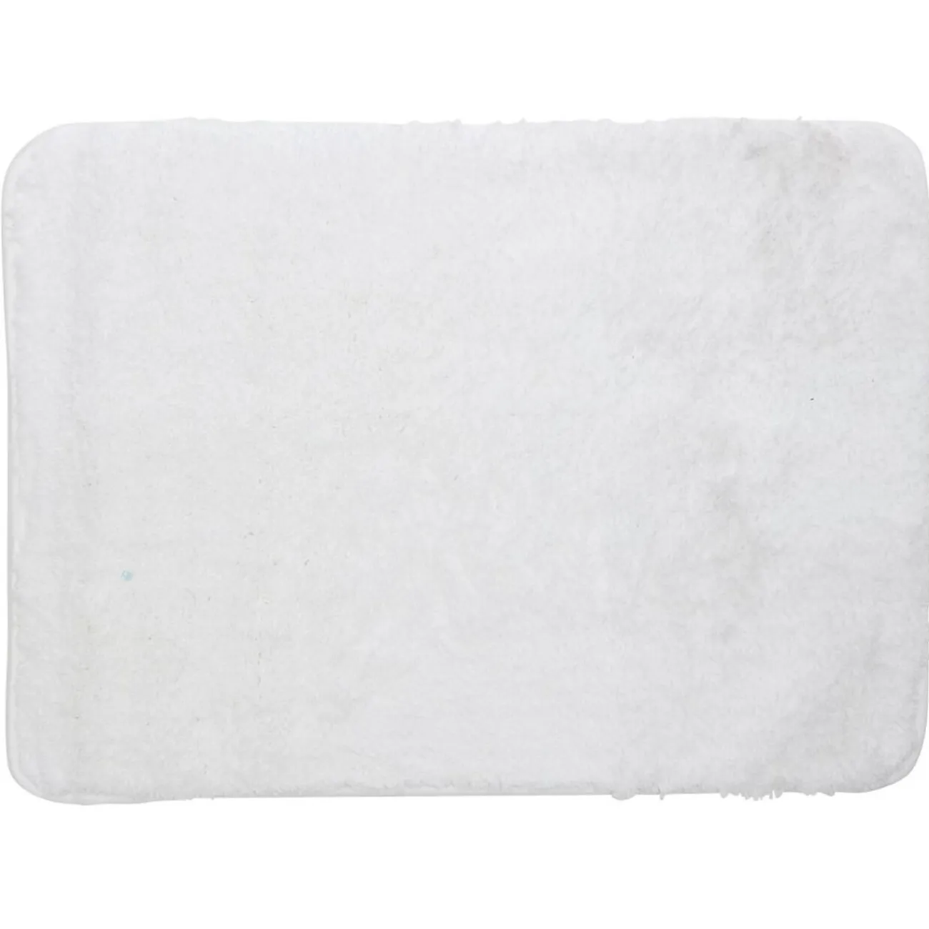 Gifi Aménagement Salle De Bain^Tapis de salle de bain uni blanc 45x75 cm
