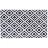 Gifi Nettoyage Et Entretien|Tapis extérieur design géométrique noir et blanc 75x45 cm