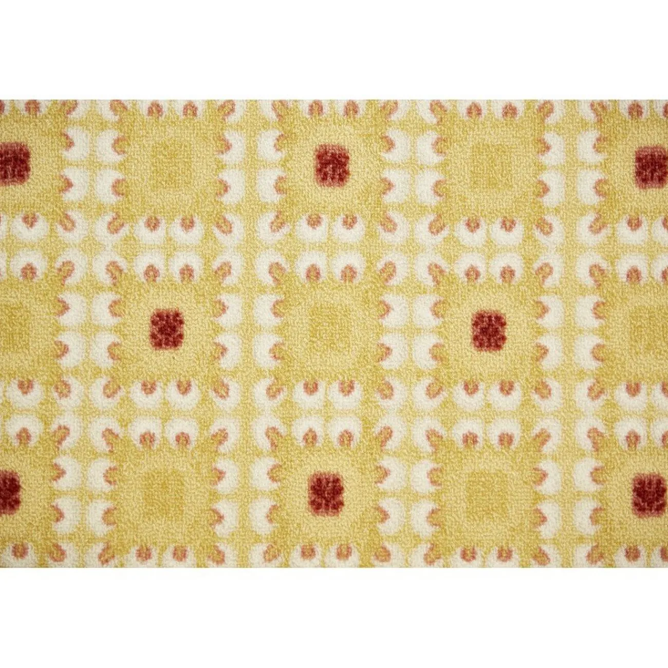 Gifi Nettoyage Et Entretien|Tapis imprimé carreaux jaune pois rouge