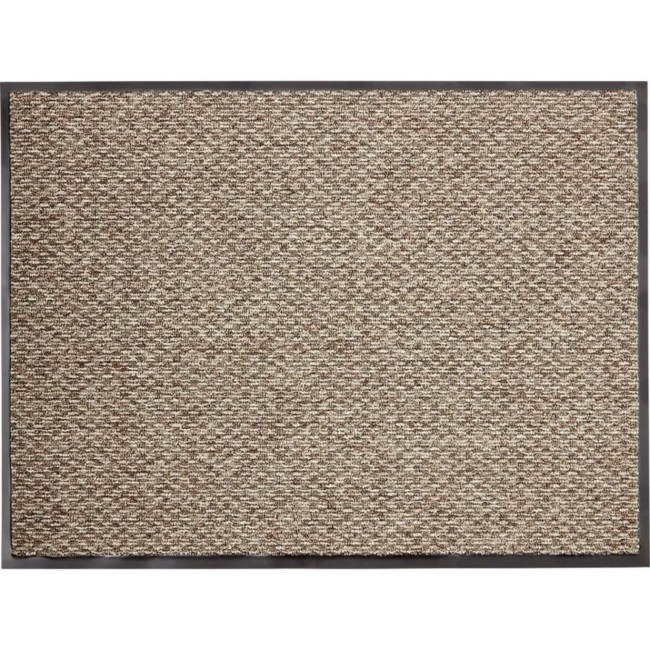 Gifi Nettoyage Et Entretien|Tapis intérieur antipoussière absorbant beige et noir 80x60cm