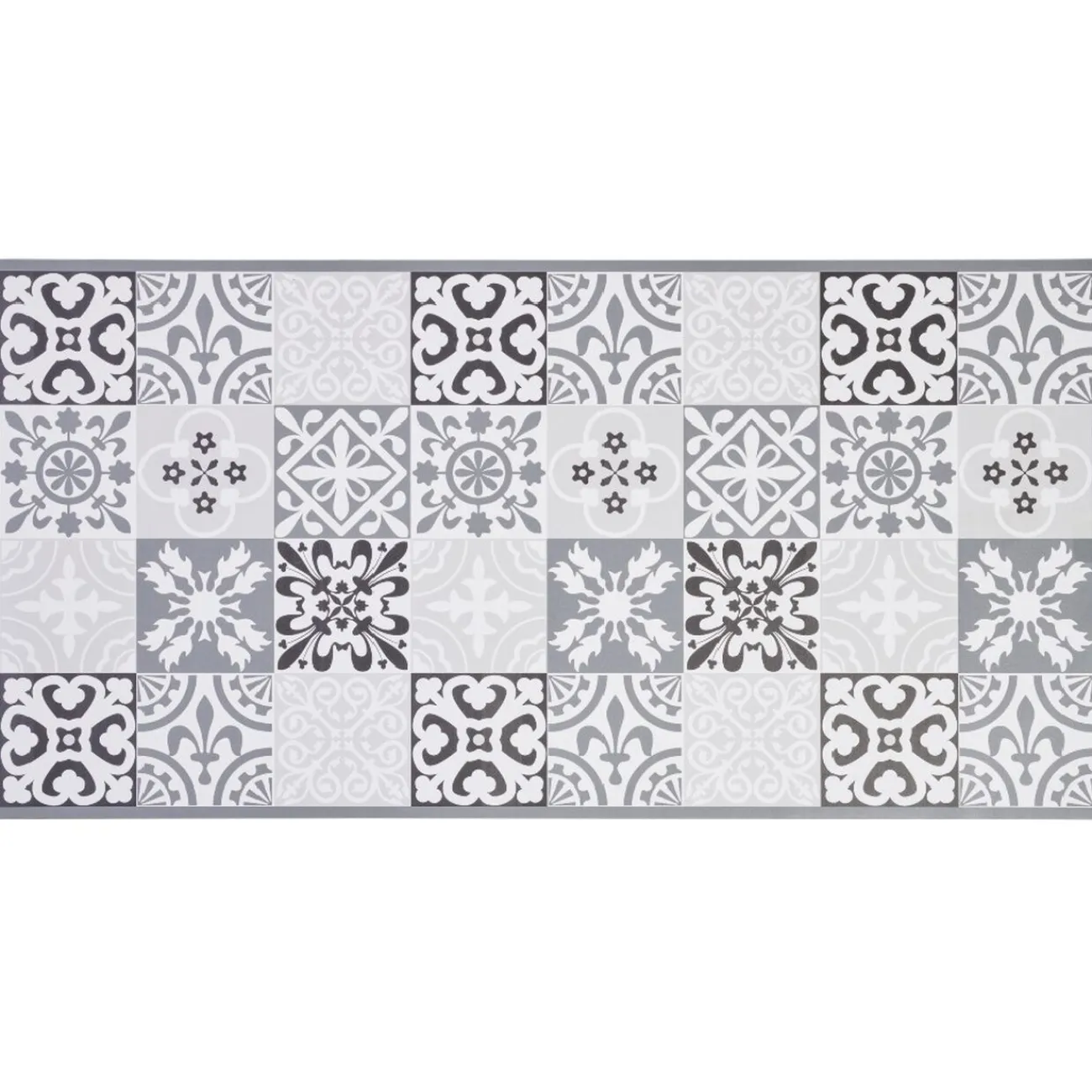 Gifi Nettoyage Et Entretien|Tapis intérieur extérieur vinyle décor carreau de ciment 99x49 cm