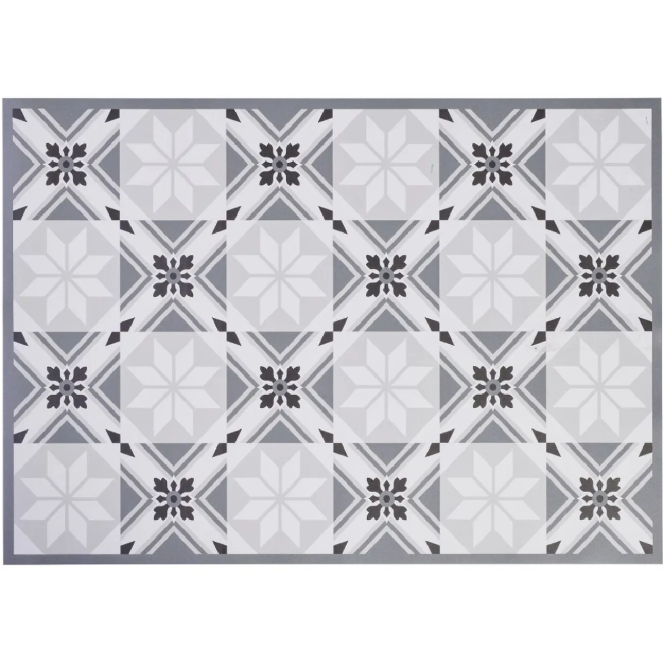 Gifi Nettoyage Et Entretien|Tapis intérieur extérieur vinyle décor carreau de ciment 70x49 cm