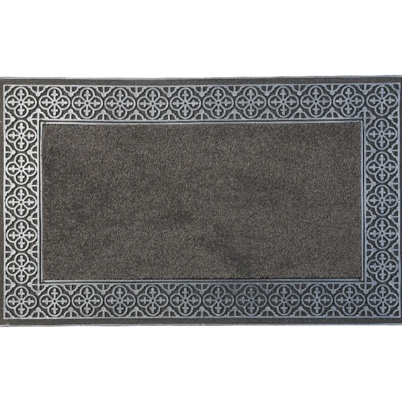 Gifi Nettoyage Et Entretien|Tapis paillasson caoutchouc motif arabesques noir