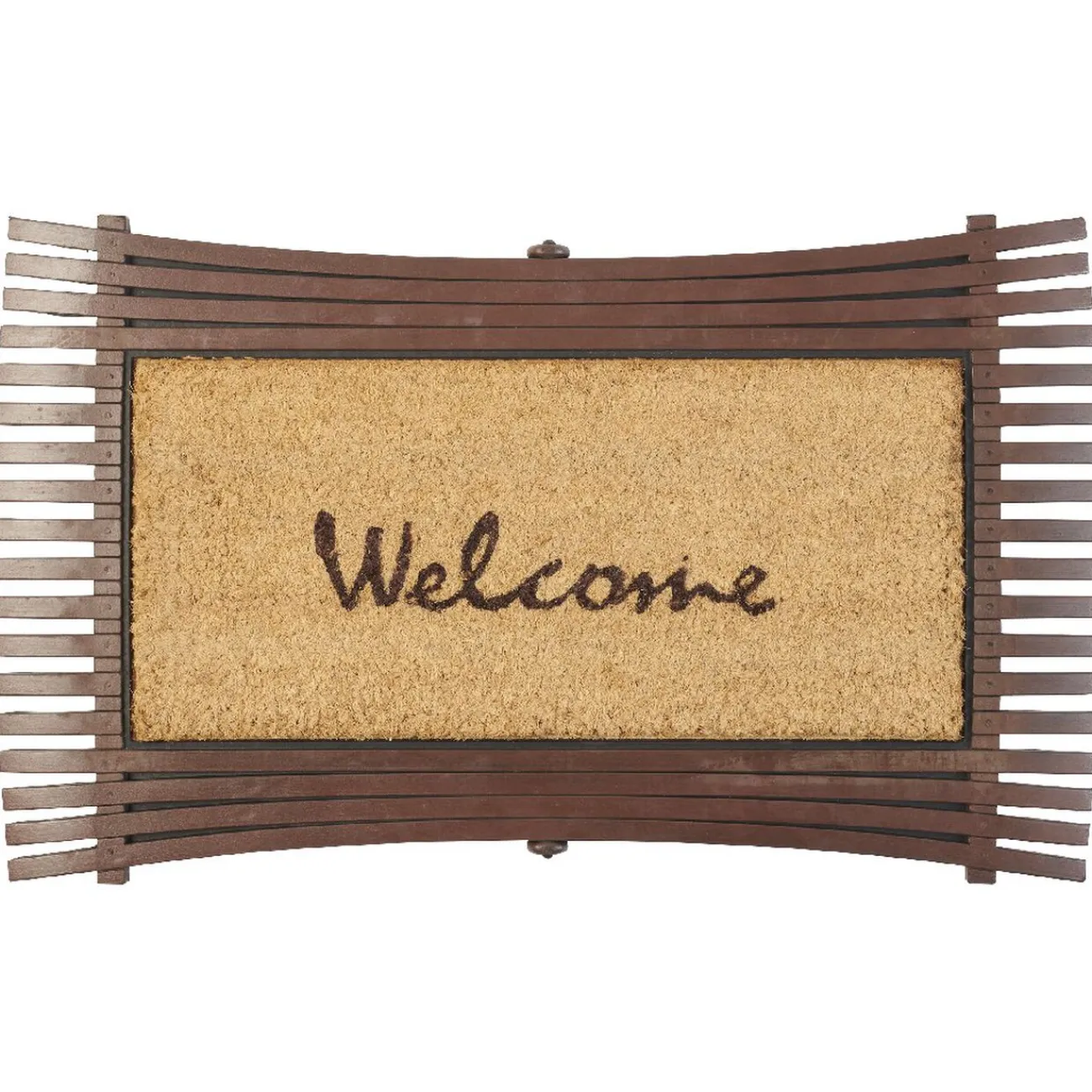 Gifi Nettoyage Et Entretien|Tapis paillasson coco Welcome bordé de lamelles