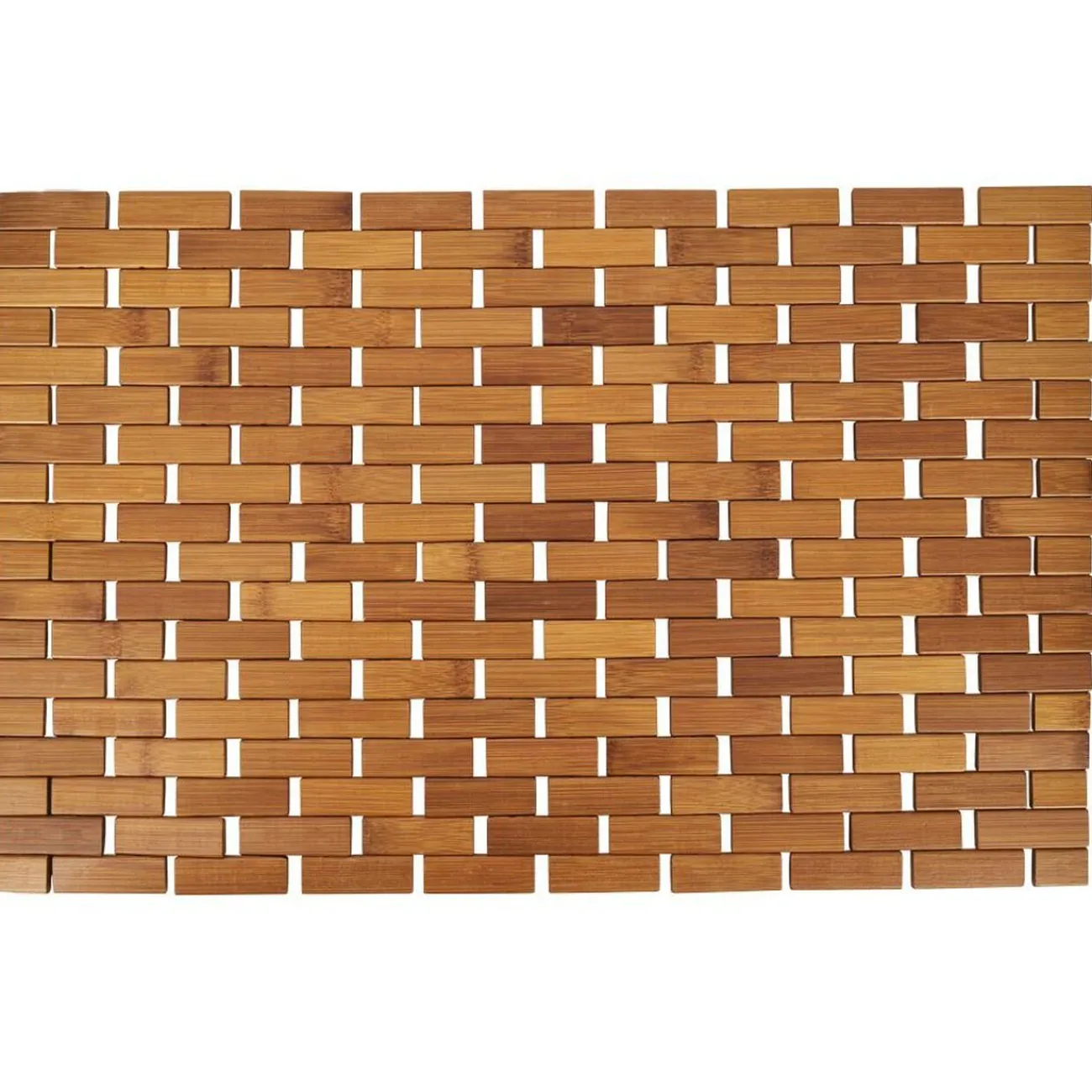 Gifi Aménagement Salle De Bain^Tapis salle de bain en bambou segments 40x60cm