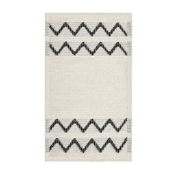 Gifi Aménagement Salle De Bain^Tapis tissé coton boucle beige 70x40cm