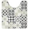 Gifi Aménagement Salle De Bain^Tapis WC vinyle motif carreau de ciment
