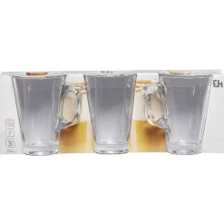 Sale Gifi Tasse à café en verre transparent x3
