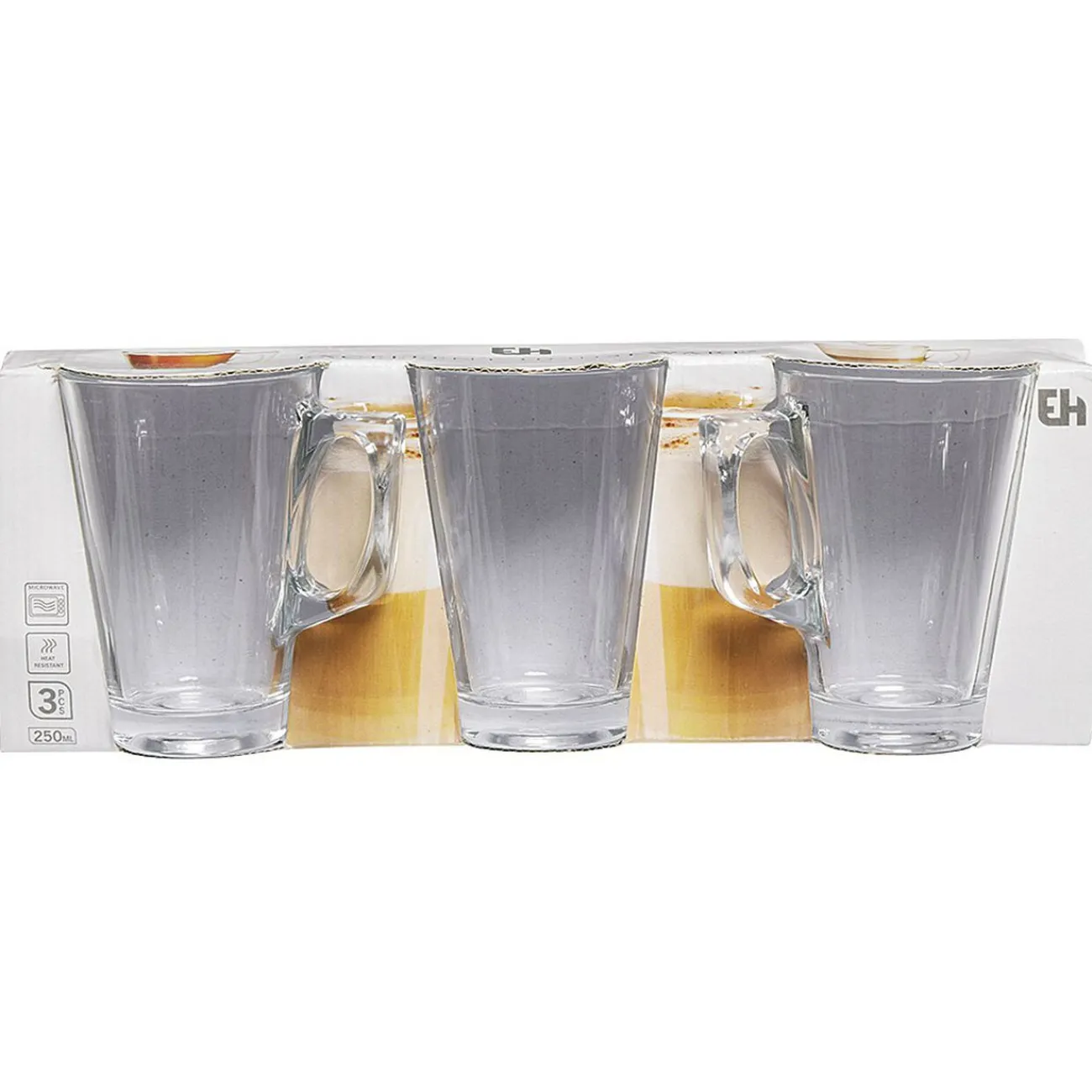 Sale Gifi Tasse à café en verre transparent x3
