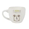 Sale Gifi Tasse à expresso porcelaine blanc à motif réveil 9 cl