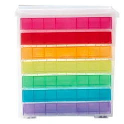 Gifi Rangement|Tour de rangement 7 tiroirs multicolores