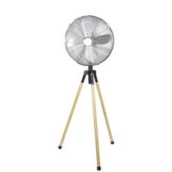 Gifi Ventilateur^Ventilateur trépied effet bois Homday