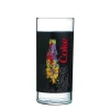 Sale Gifi Verre Coca-Cola tubo noir motif bouteille colorée 27 cl