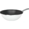 Hot Gifi Wok acier émaillé noir et blanc Ø28cm